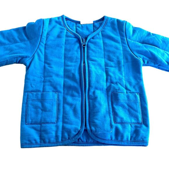 Noe & Zoe Berlin boys quilted zip sweatshirt size 2 - Picture 1 of 5